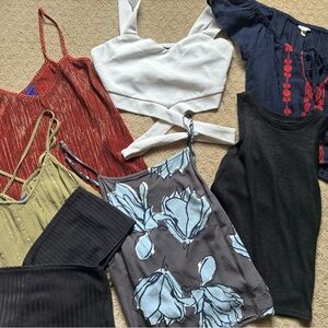 Lot of 7 XS Summer Tops